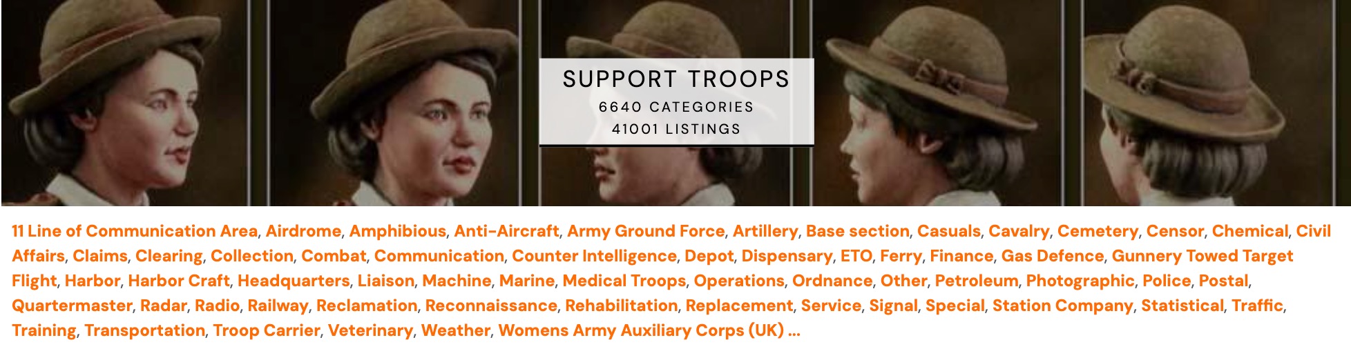 ww2 support troops