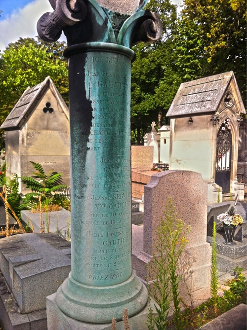Gautier Jean François Eugène op Père Lachaise