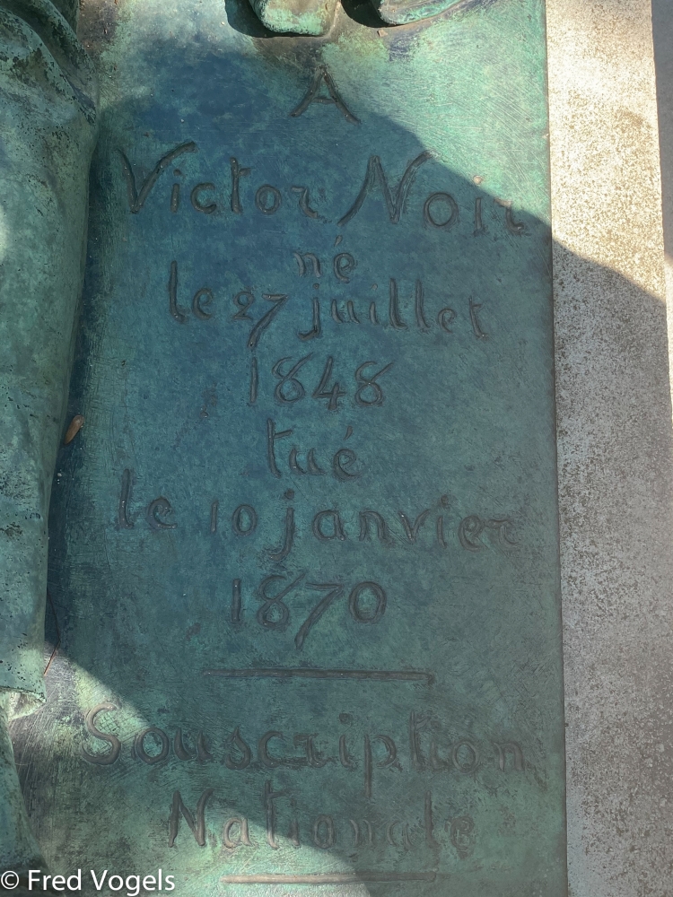 Noir Victor op Père Lachaise