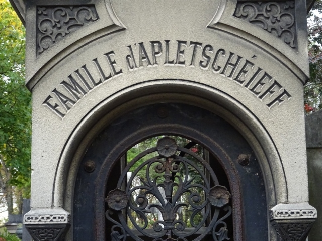 Alexandre Apletscheieff op Père Lachaise