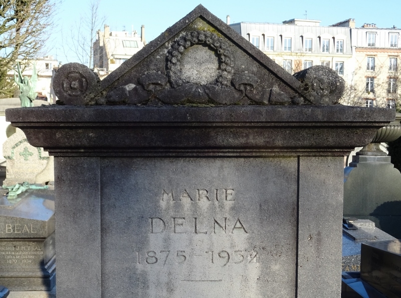 DELNA, Marie LEDANT, dite (1875-1932) op Père Lachaise