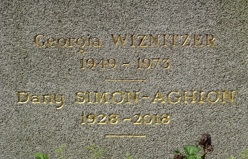 WIZNITZER Georgia (1949-1973) op Père Lachaise