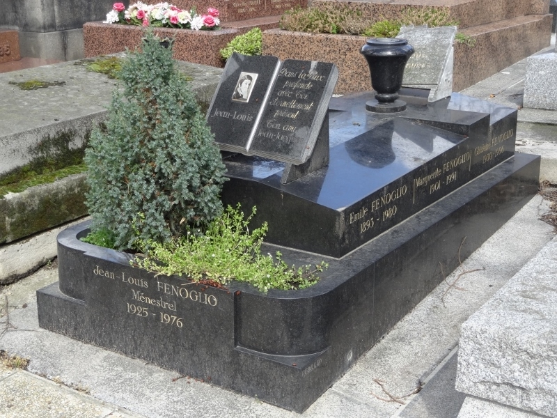 FENOGLIO Jean-Louis (1925-1976) op Père Lachaise