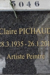 PICHAUD Claire (1935-2017) op Père Lachaise