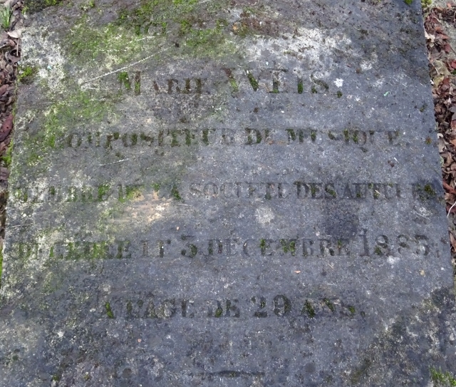 Marie Weis (1856 – 1886) op Père Lachaise