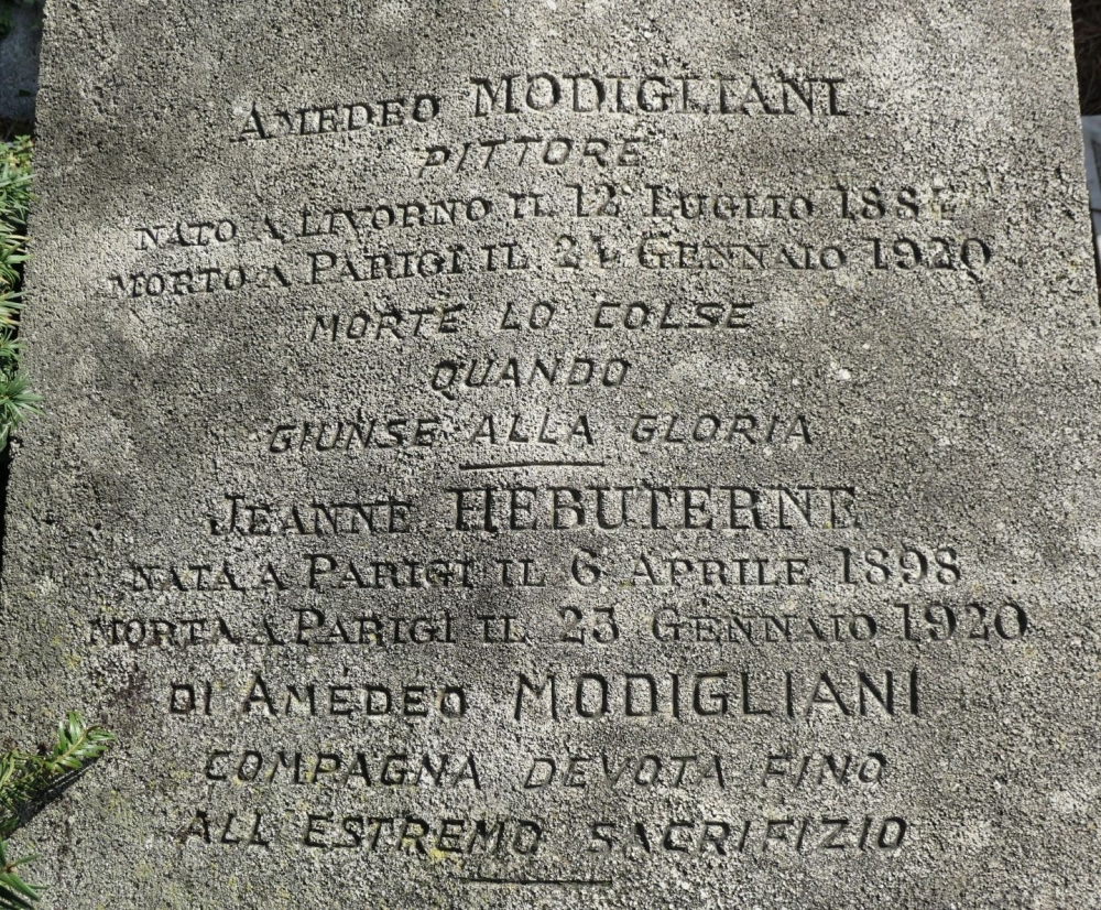 MODIGLIANI Amadeo Clemente (1884-1920) op Père Lachaise