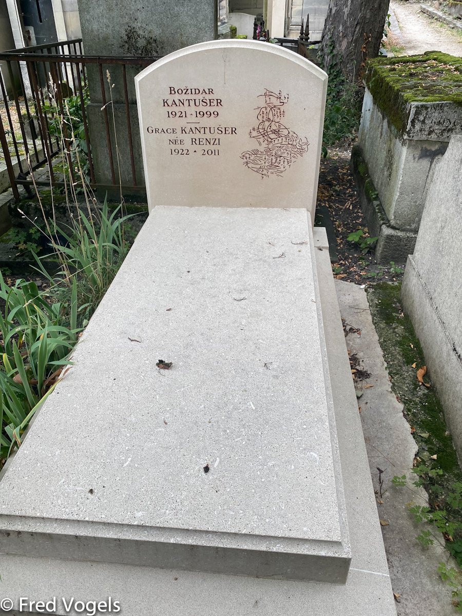 Kantušer Božidar & Grace, née Renzi op Père Lachaise
