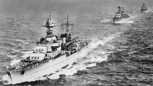 Georges Leygues (F) position near Normandy cost