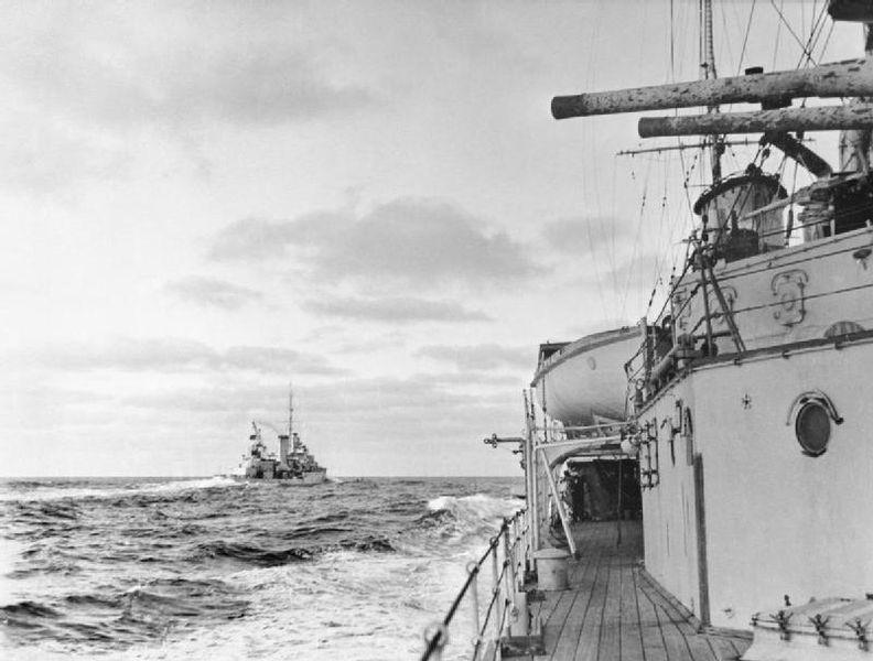 HMS Ajax Bombarding Force K near Gold beach on D-Day