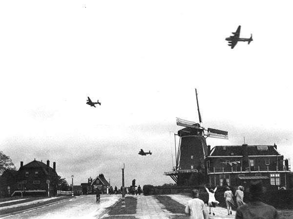 RAF Bomber Command Lancasters Operation Manna day 5 Gouda