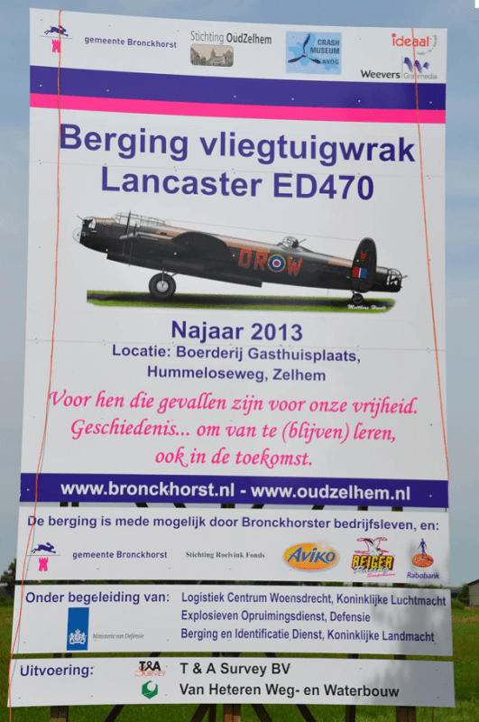 Avro Lancaster III ED470 QR-W lost at Zelhem (Hummeloseweg 39) on 23-09-1944