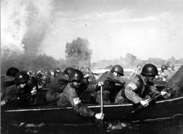 Guards Armoured Division (UK) roll across the river