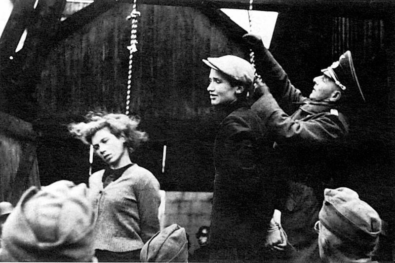 Masha Bruskina hanged by the Germans