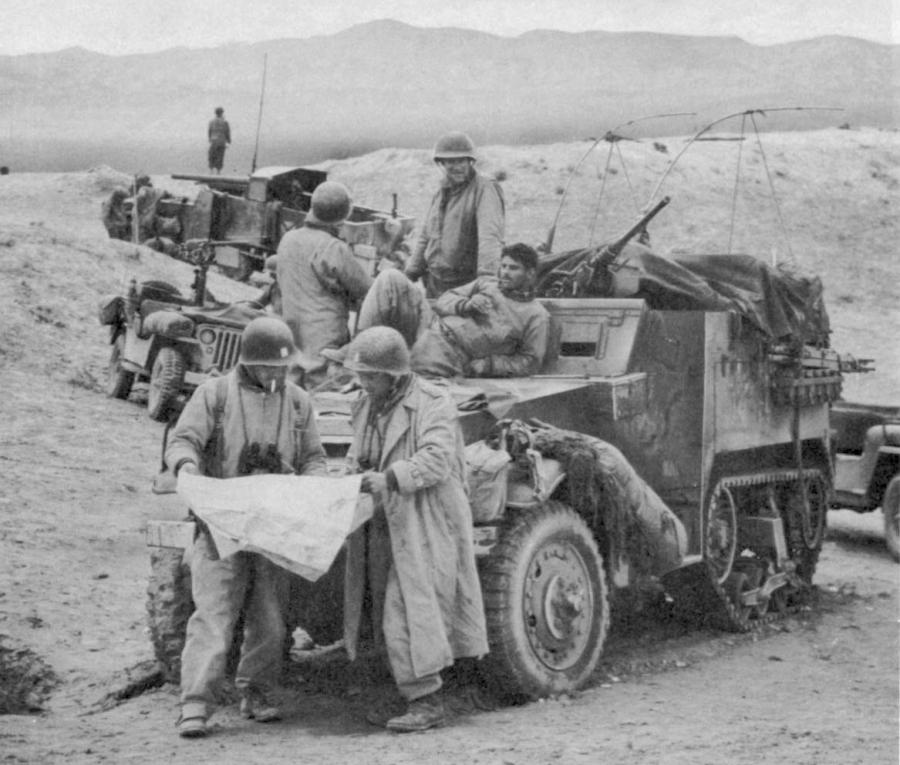 On Wed. 31 Mar 1943 US 1st and 9 Infantry Divisions again attacked Italian positions