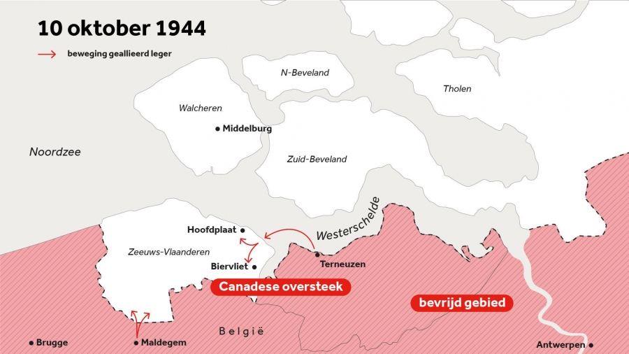 Strijd om Zeeuws-Vlaanderen losgebarsten