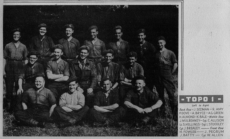 521 Field Survey Company Topo 1 on a mission to Acqueville, France on 1944-08-16