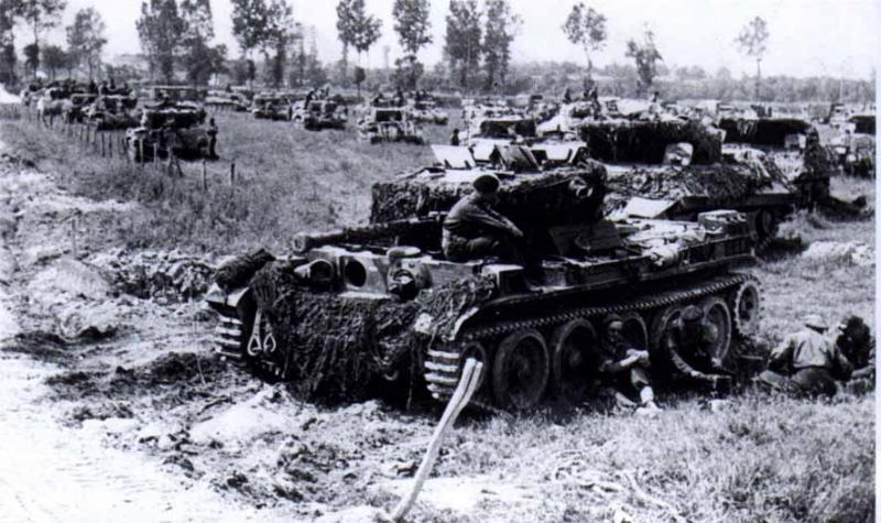 5 Royal Tank Regiment met engaged Tiger and Panther tanks