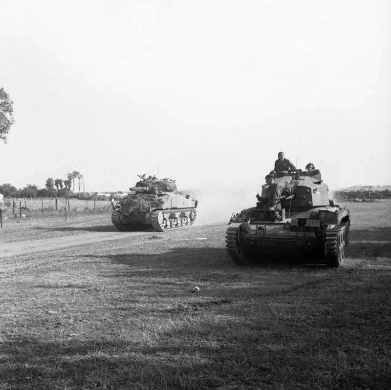 5 Royal Inniskilling Dragoon Guards enemy roadblock at Abancourt.