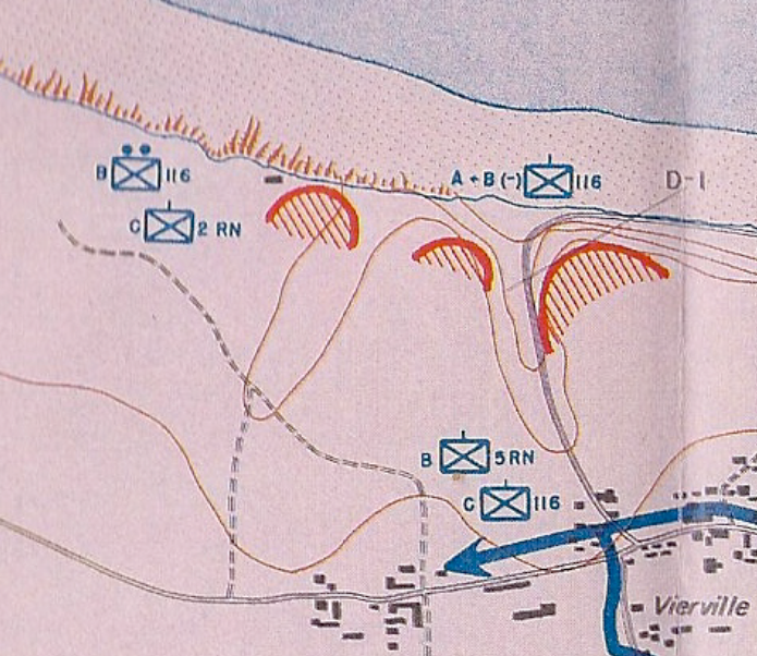 116th Infantry Regiment (USA) A Company landed on Omaha Beach