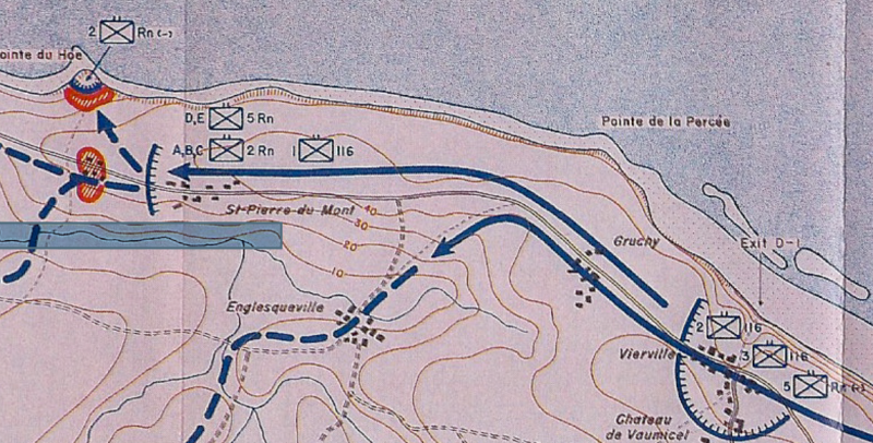 2nd Ranger Battalion A, B and C Company to Pointe du Hoc
