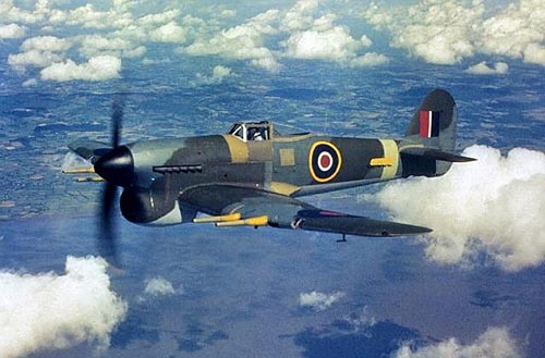 Flight of Typhoon Ib MN547 and Flying Officer J G Fraser on 1944-11-11