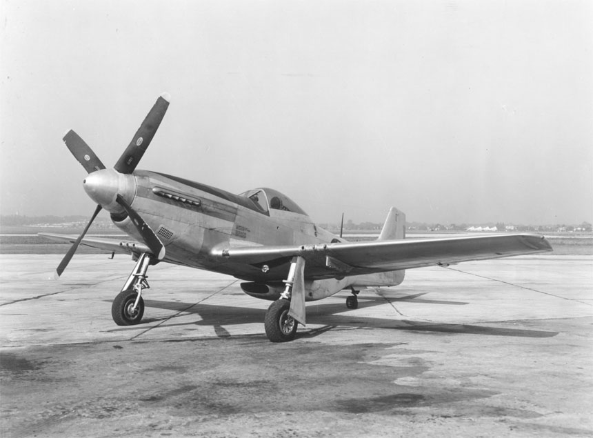 Flight of Mustang IV KH728 and Flight Lieutenant ? Grottick on 1945-04-22