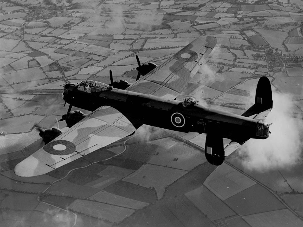 Avro Lancaster I (DV373 PO-) on a mission to Wilhelmshaven on 1944-05-09