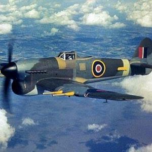 Flight of Typhoon Ib PD465 and Flying Officer R W Vokey on 1944-09-24