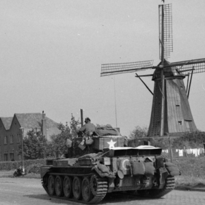 Geallieerde grondtroepen op weg naar Nijmegen