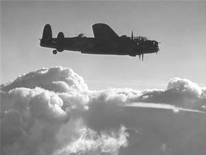 Avro Lancaster X (KB806 SE-X) on a mission to Leuna on 1945-01-15